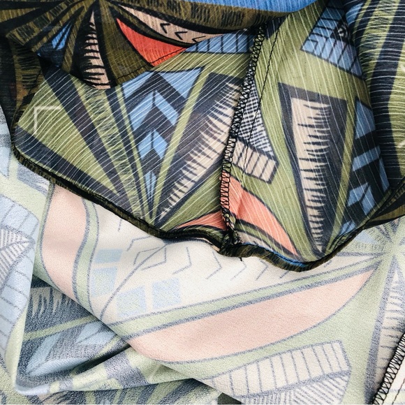 Maac London Moat 70's Boho Hippies style bold graphic print dress or tunic top - Picture 14 of 17